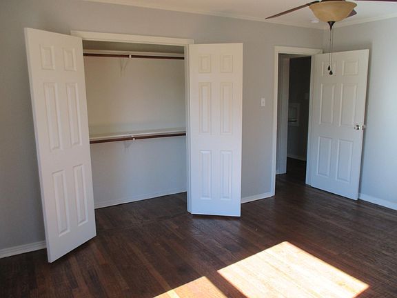 Master bedroom with closet