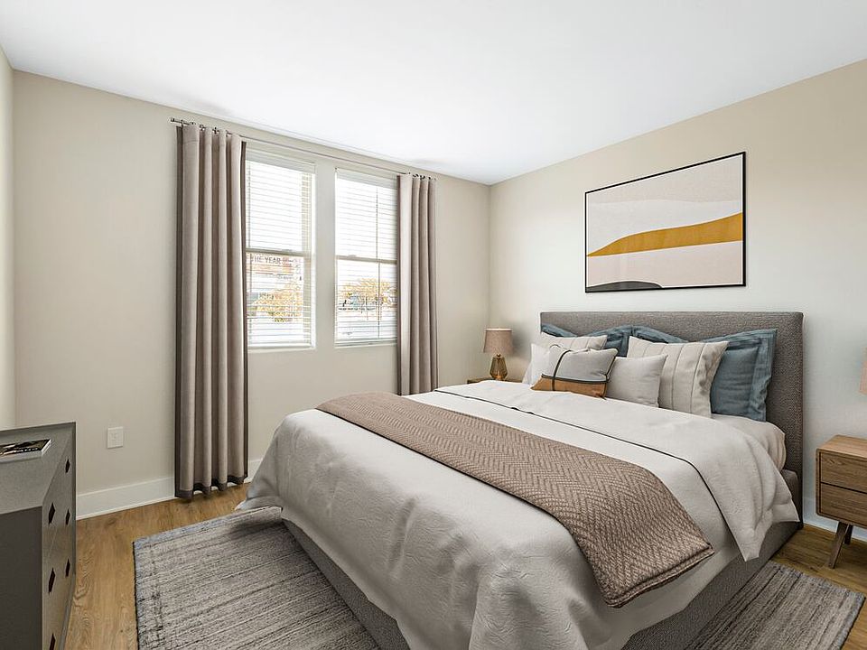 Renovated Package III bedroom with hard surface flooring