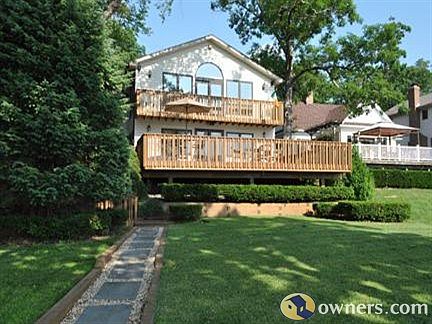 Lake side of your new house... huge decks