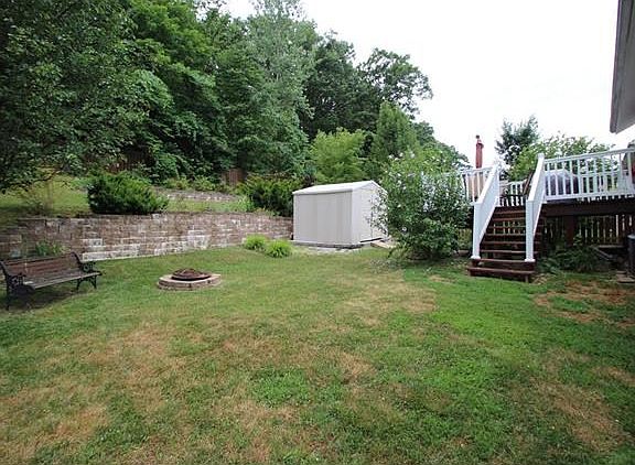 Lots of usable yard space, plus a storage shed