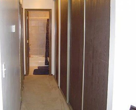 Hallway and bathroom