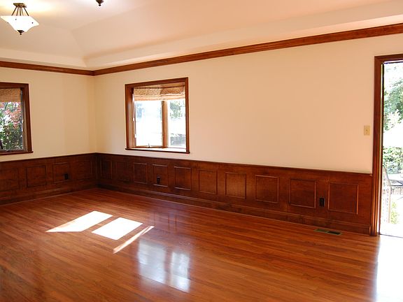 Main room with back door open.