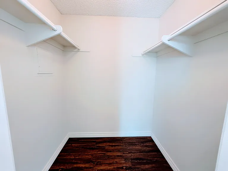 Spacious walk-in closet