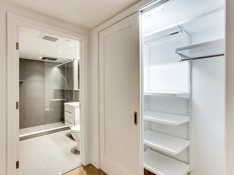 The Stanton units with custom Elfa closet systems