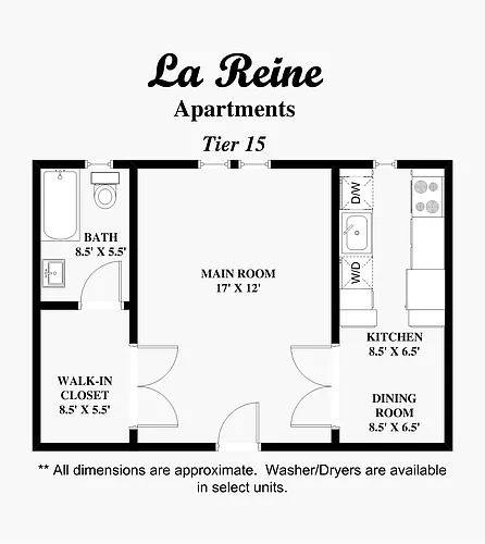Floor plan Tier 15