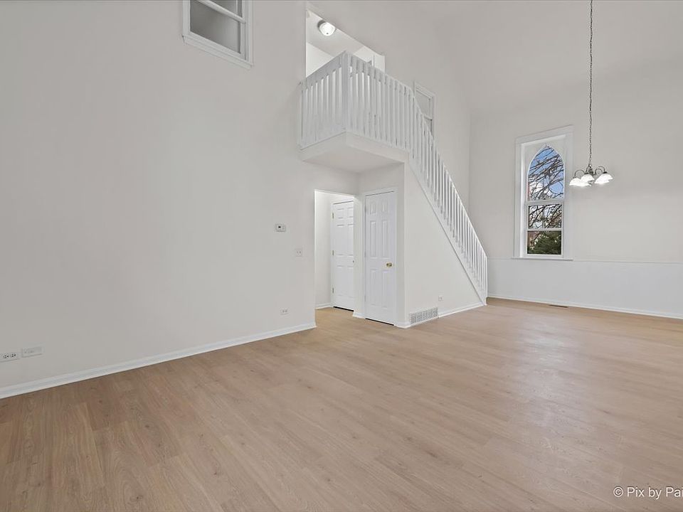 family room and dining space