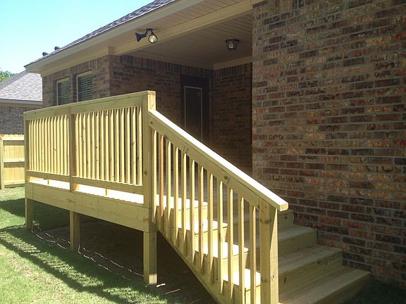 Deck and Steps to Backyard