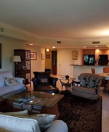 View of living area from the lanai.