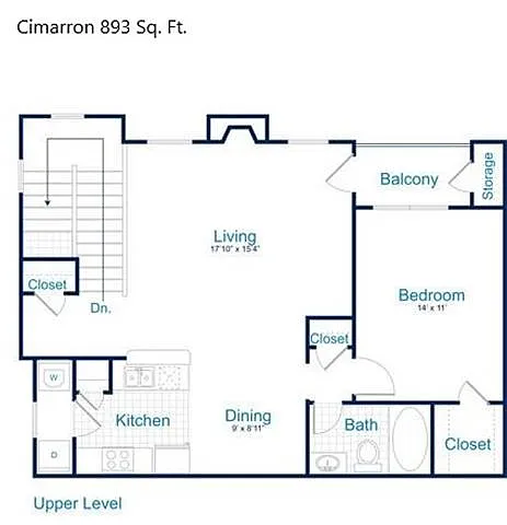 Floor plan A1D - Cimarron (Upper)