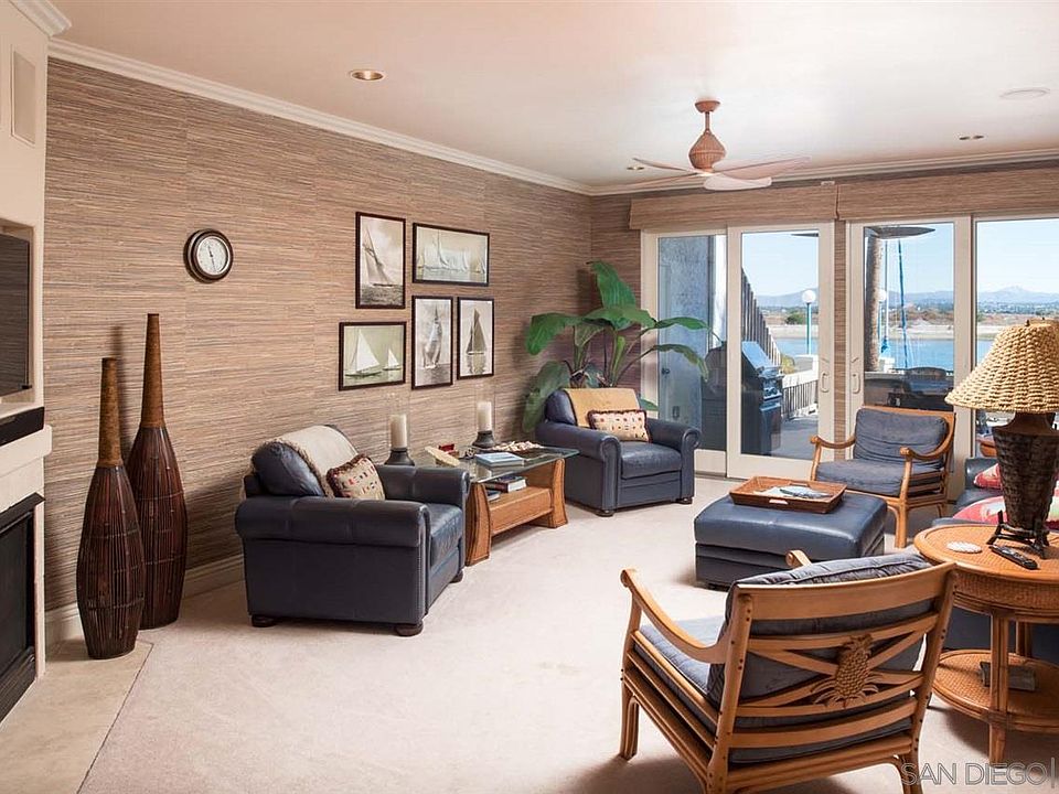 Living room overlooking marine nature reserve
