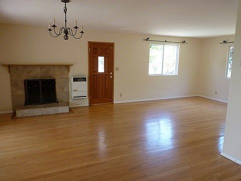 Large great room with open, airy feel.