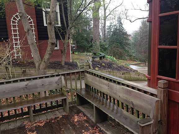 Deck in the Backyard