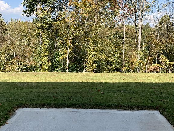 wooded backyard offers privacy