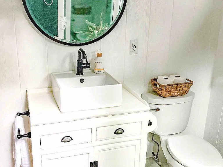 Indoor bathroom