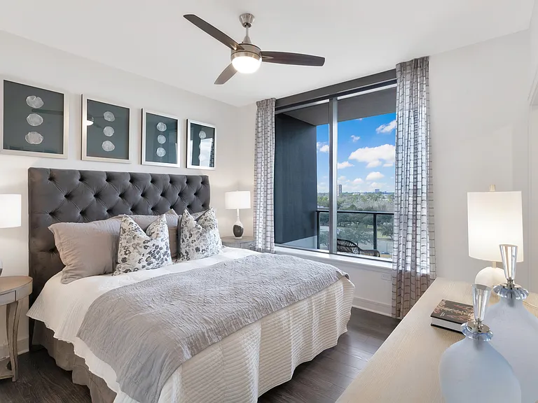 Spacious bedrooms with oversized windows to maximize natural light