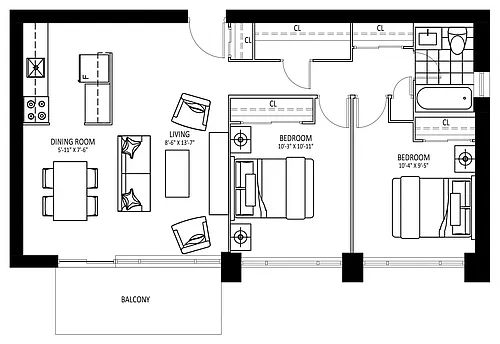 Floor plan 401