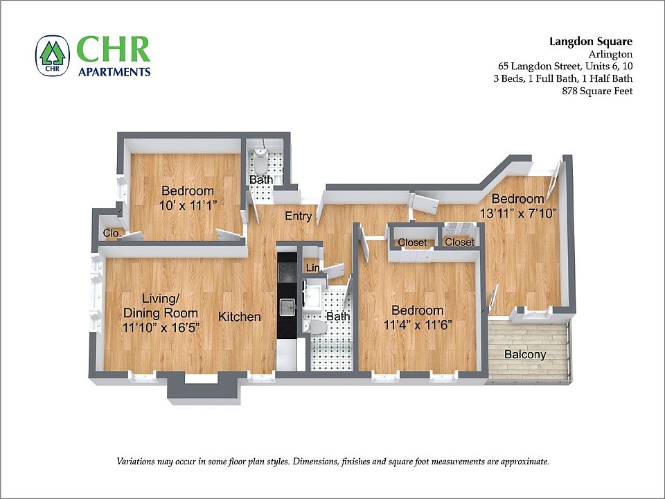 Langdon Square Apartments in Cambridge MA - 3 Bedroom