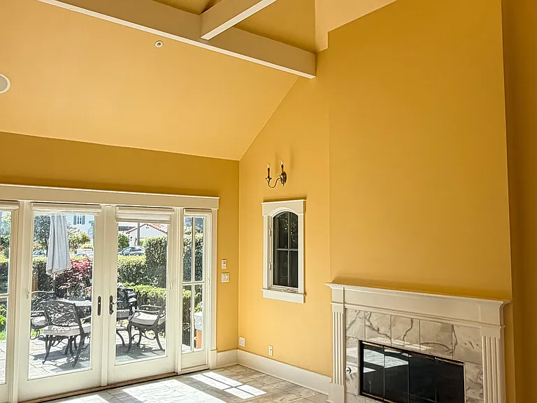 High ceilings, bright airy living spaces