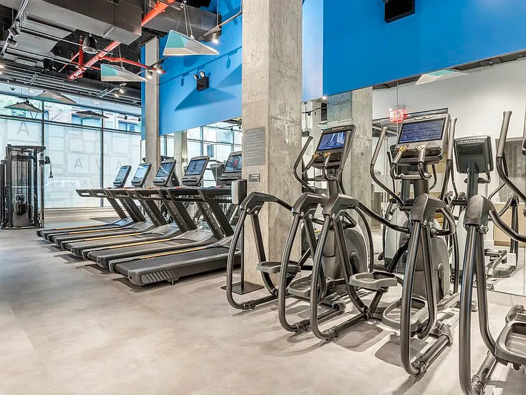 Fitness center with cardio equipment