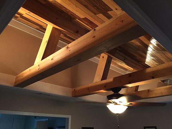 vaulted ceiling view