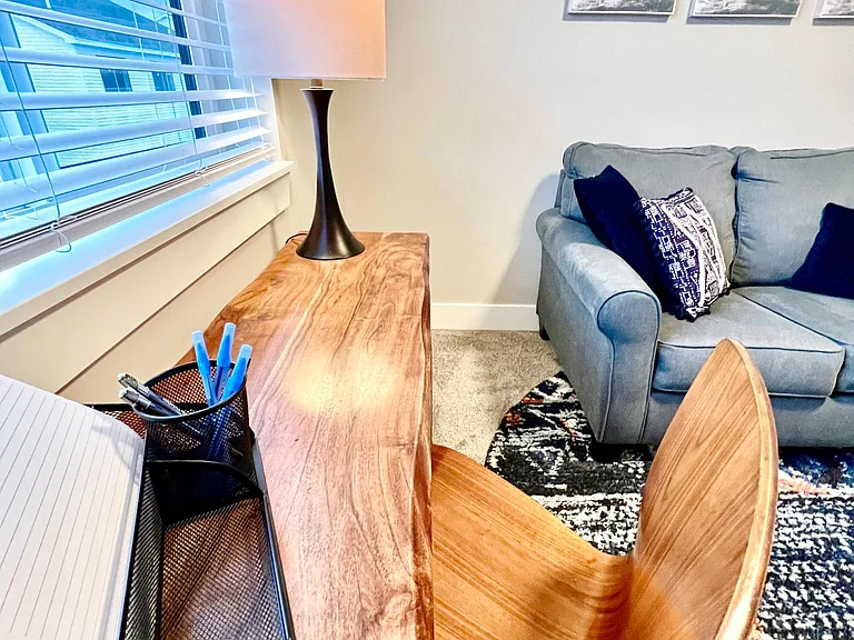 Nice little computer desk area.