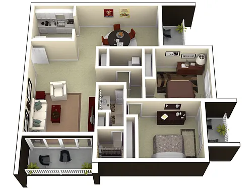 Floor plan 2 Bedroom