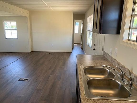 New custom countertops, sink, and cabinets.
