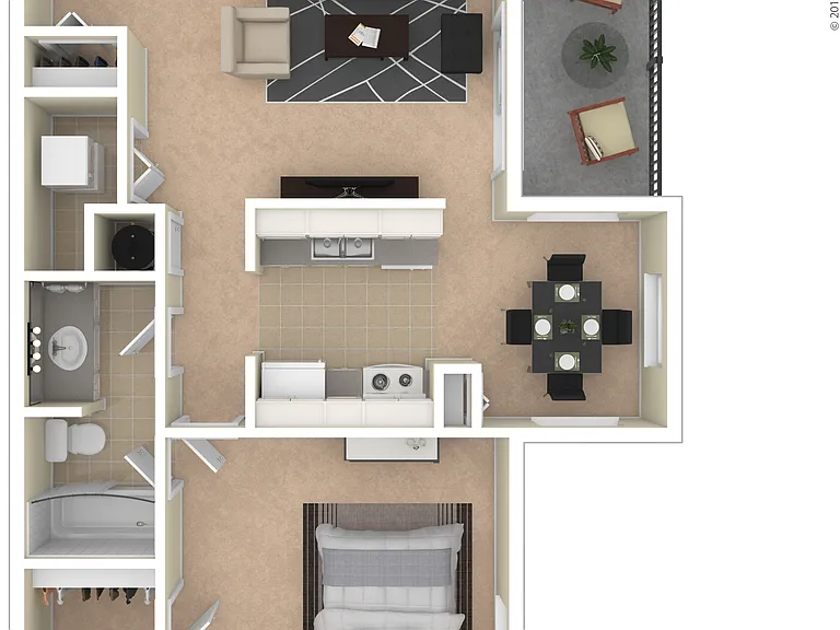 1.1: Beds - 1: Baths - 1: SqFt Range - 651 to 651