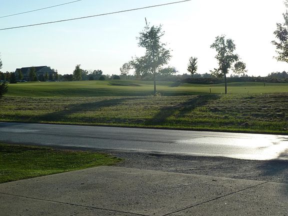Duplex front view of golf course