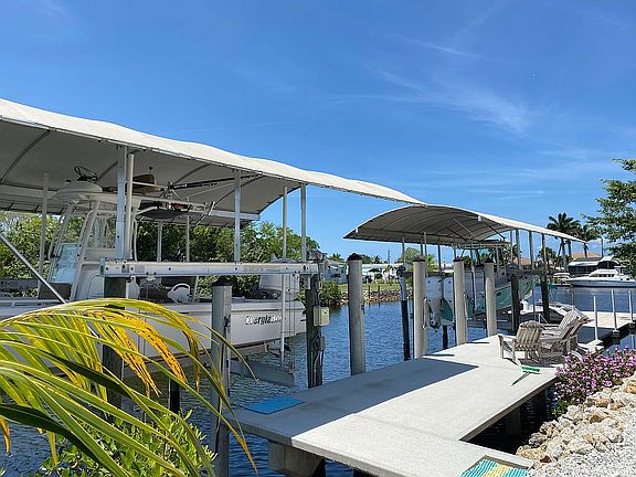 Dock with Two Boat Lifts