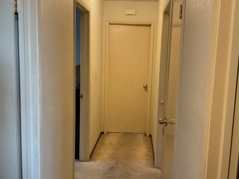 hall way 3 bed rooms
Closed door is master bed room