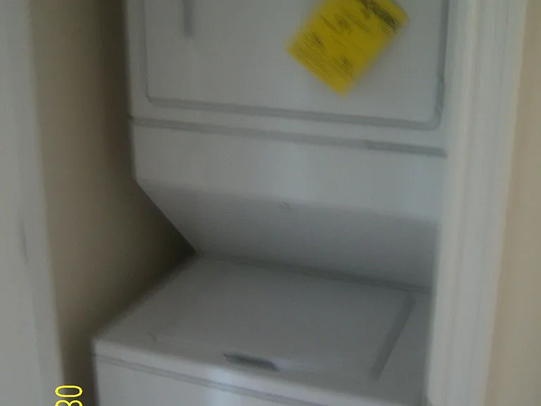 stackable in-unit washer/dryer in laundry room