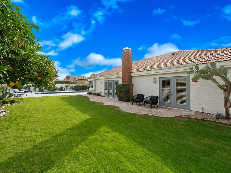 Rear of home.