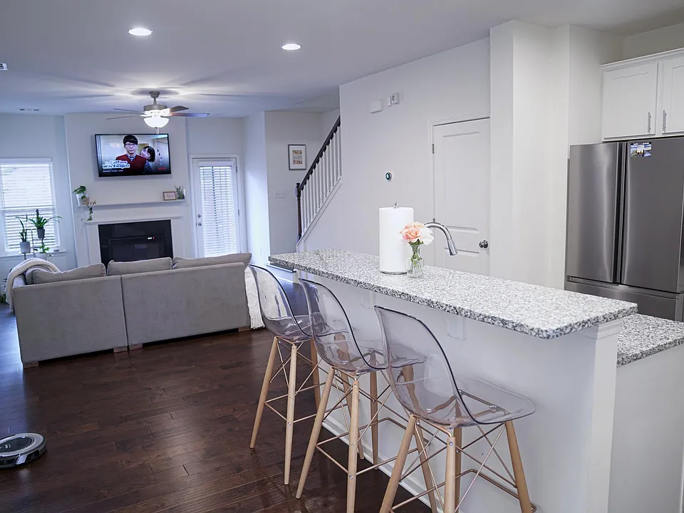 Open Concept Living Kitchen Area