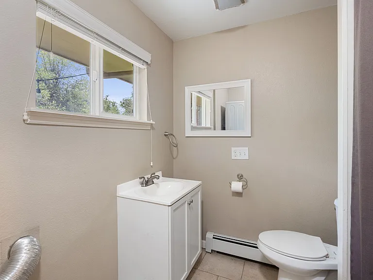 Half bath and laundry.