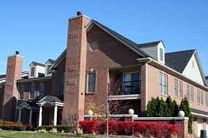 Exterior - all brick with patio