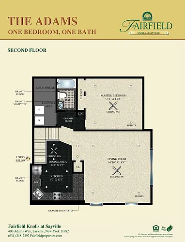 Floor plan The Adams