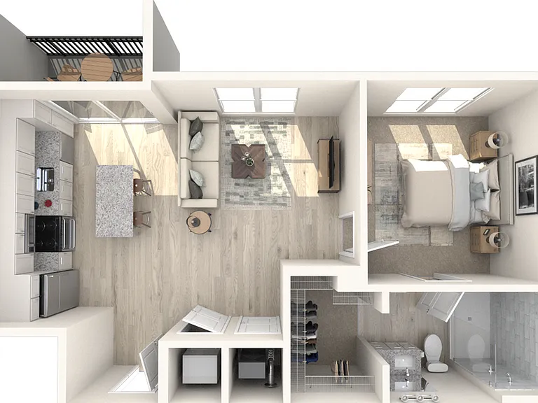 A2.0 | One Bedroom, One Bathroom A2.0 | One Bedroom, One Bathroom