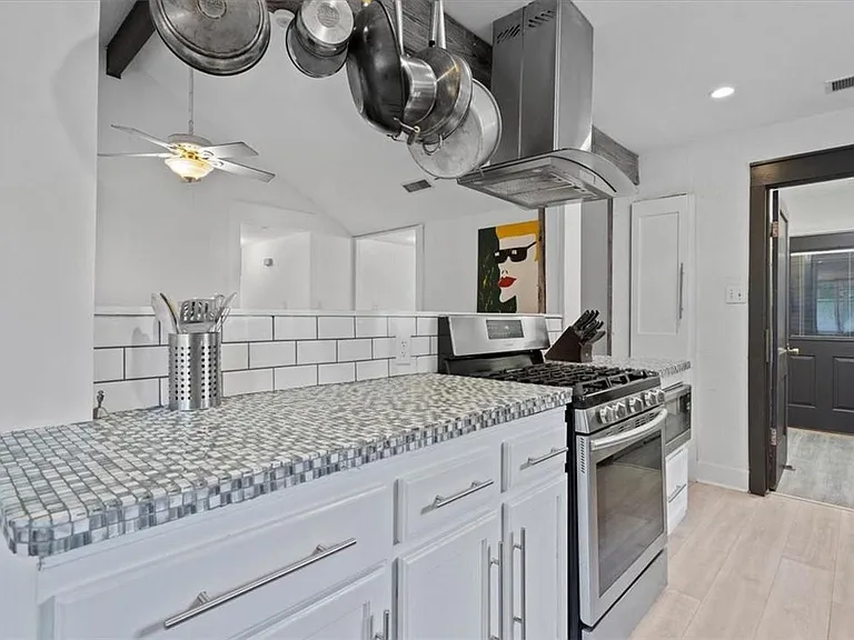 Newly Tiled Kitchen