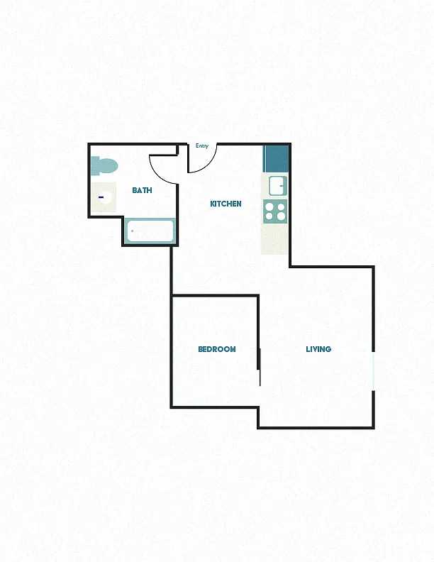 Floor plan 1X1 - B9