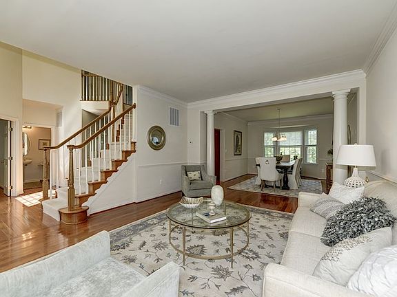 Hardwood floors and crown molding thru-out!