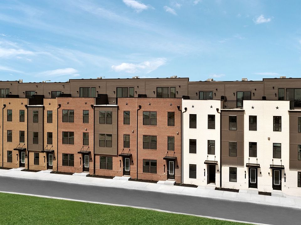 Rendering of Bridgton Townhome Exterior Elevations at Locke Landing in Baltimore, MD