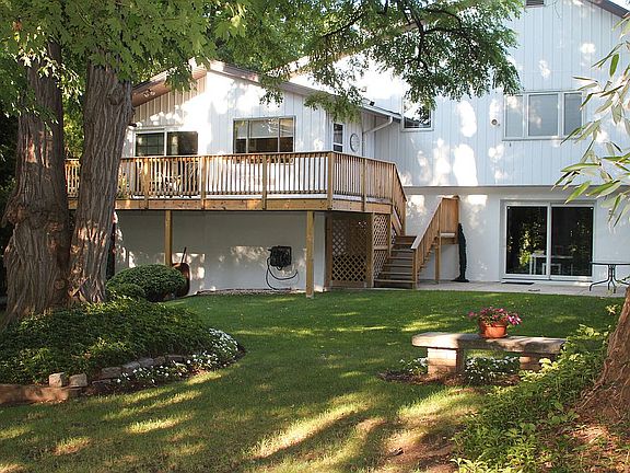 Backyard view deck and patio