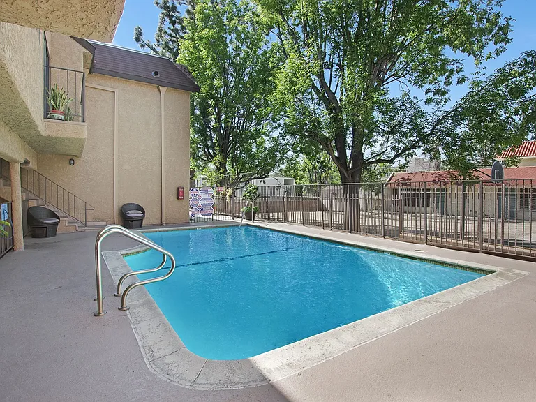 Sparkling swimming pool