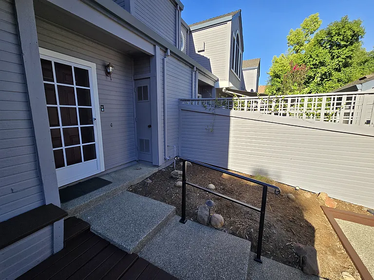 Additional private outdoor space offers a blank canvas for your dream garden, raised planting beds, or custom landscaping.