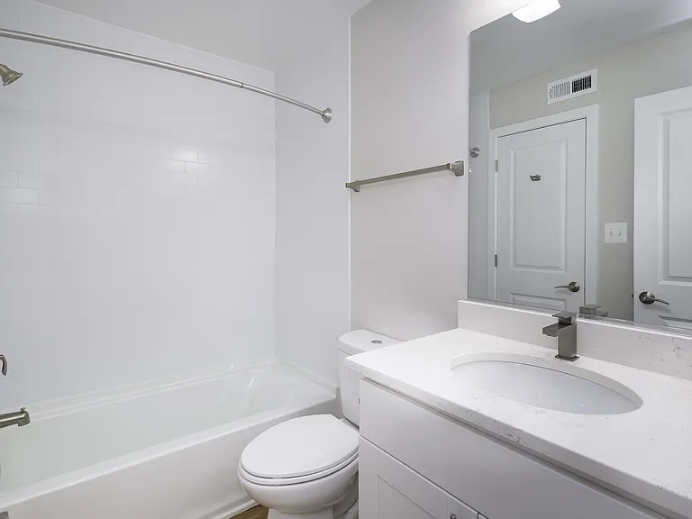 Bathroom with quartz countertops