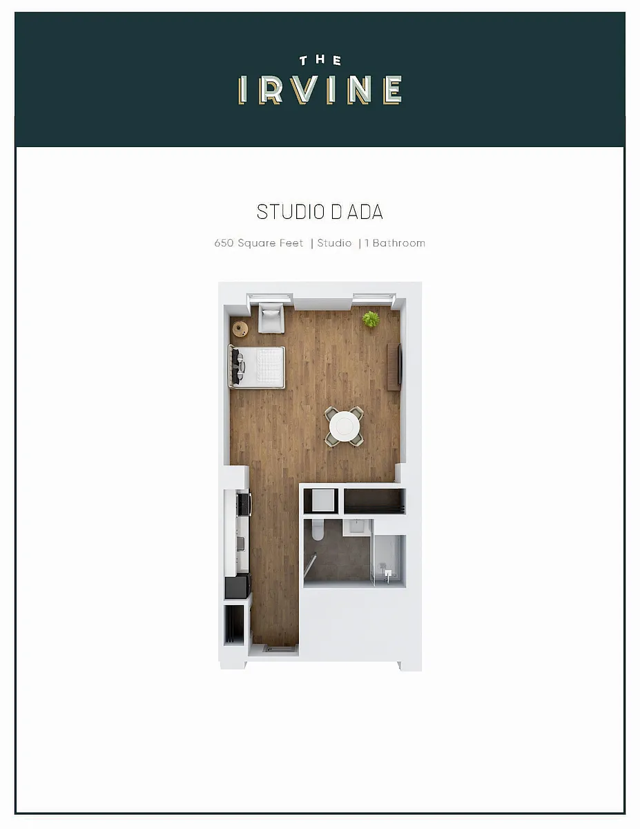 Floor plan Studio D