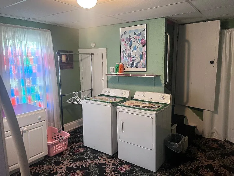 First floor laundry area. Washer and dryer included