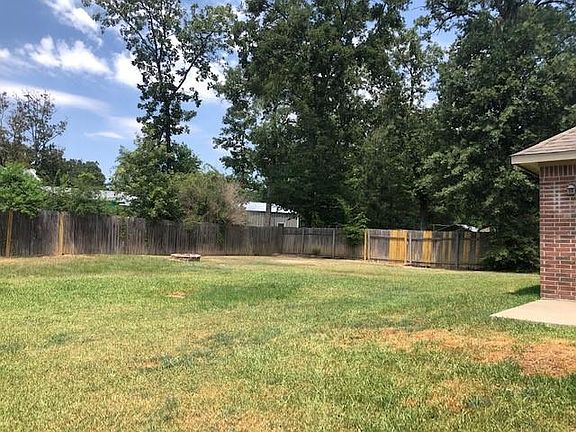 Large fenced backyard