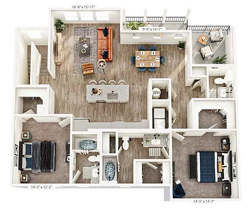 Floor plan Townhome 1